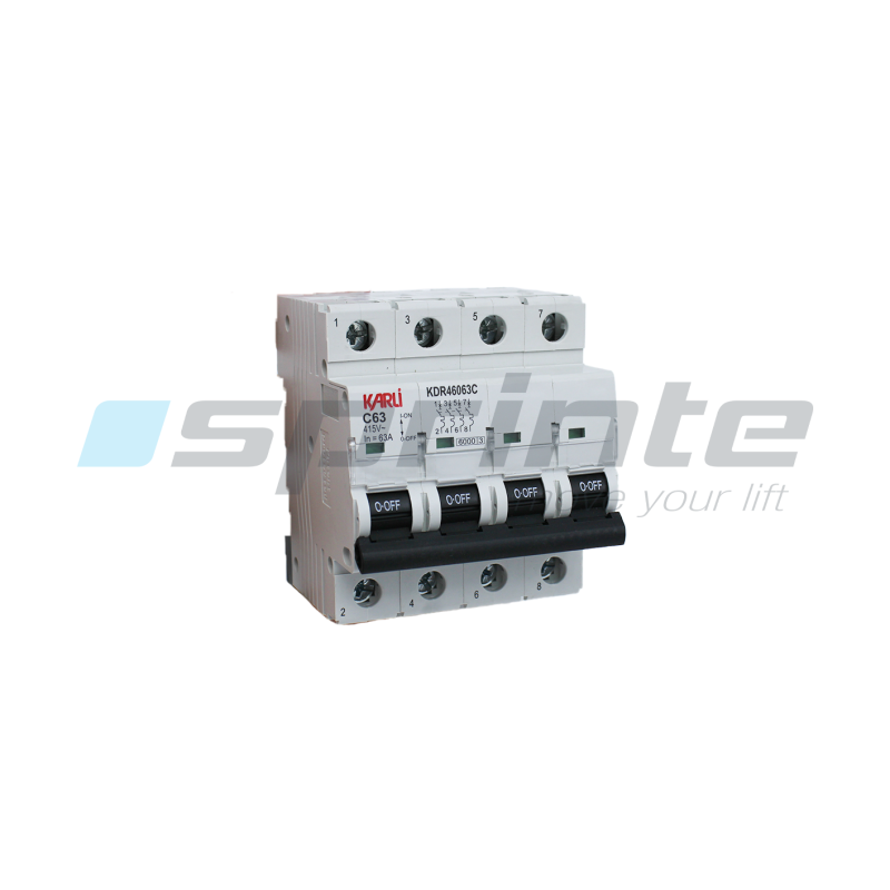 Fuse 4 phases 16A - 6KA-C