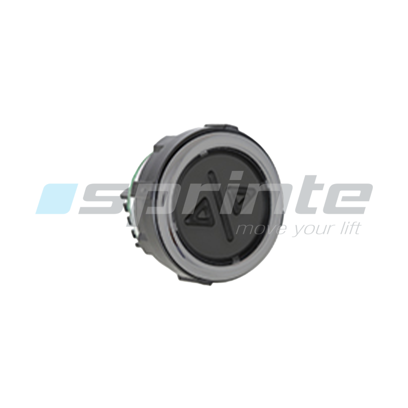 Bouton VB42 XI noir anti-vandale Classe II led bleue 2 contacts «Ouverture des portes»