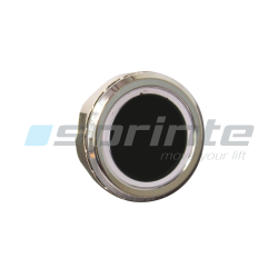 Push button MD8 black led blue 2 contacts «Blank»