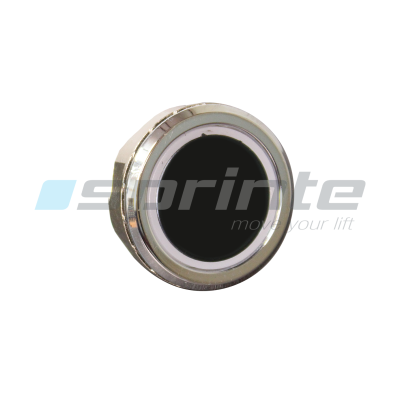 Push button MD8 black led blue 2 contacts «Blank»