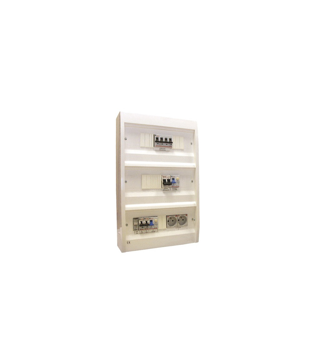 Coffret plastique DTU simplex 16 A 400V Tri - IP 40