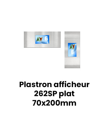 Plastron Afficheur 262SP Plat S