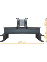 CHASSIS PLAT DROIT + REHAUSSE + ISOLATEURS