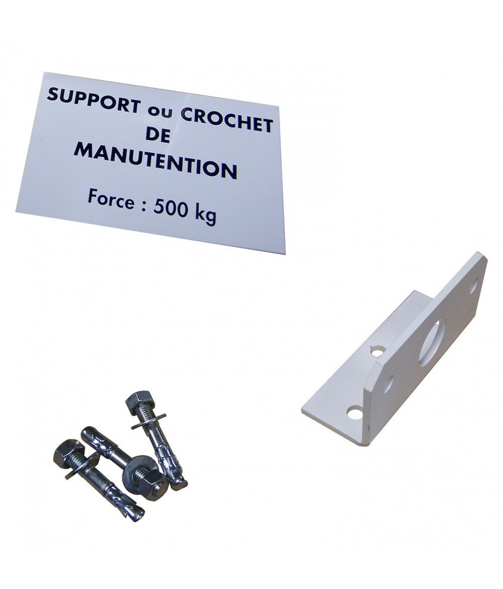 Kit Anneau de manutention + cheville + plaque 500Kg